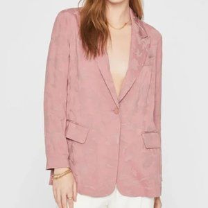 NWT Club Monaco Soft Jacquard Blazer in Rose